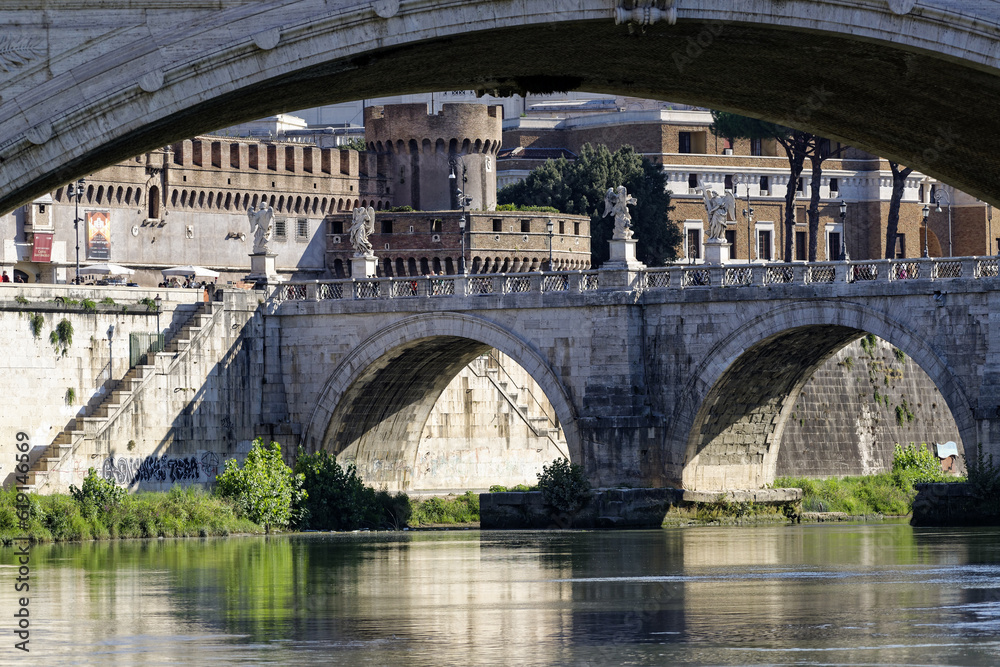 Le pont Sant'Angelo à rome