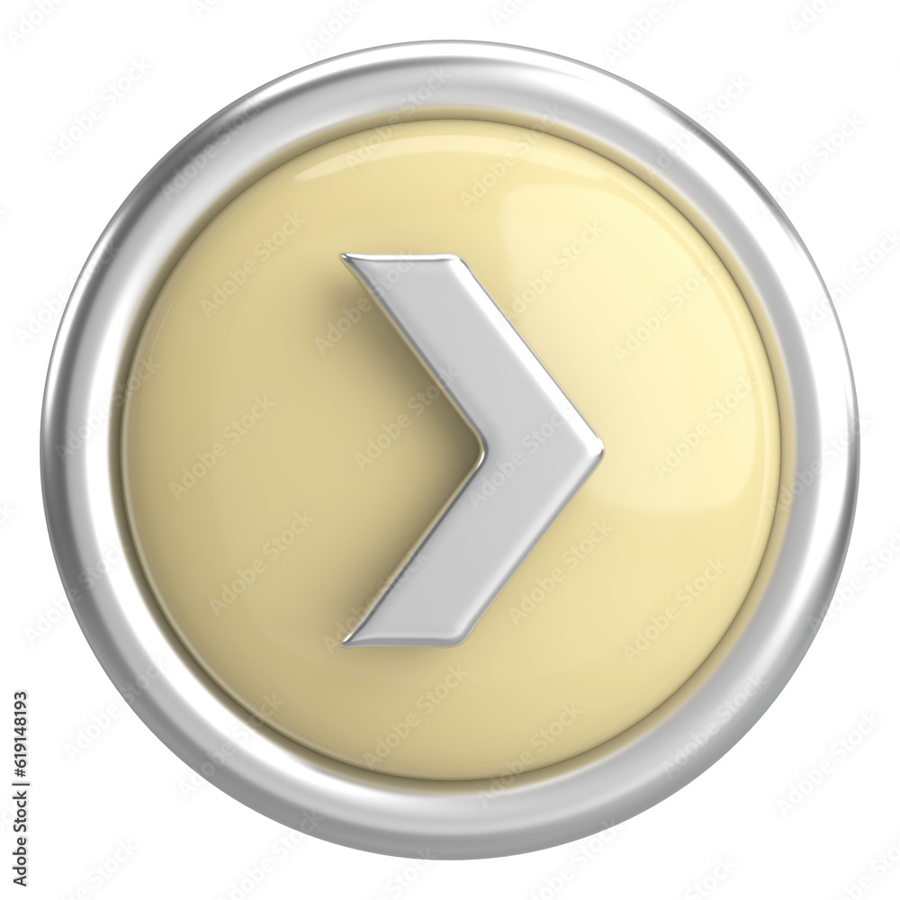 Next button. Continue button. 3D illustration. Next button. Continue button. 3D illustration.