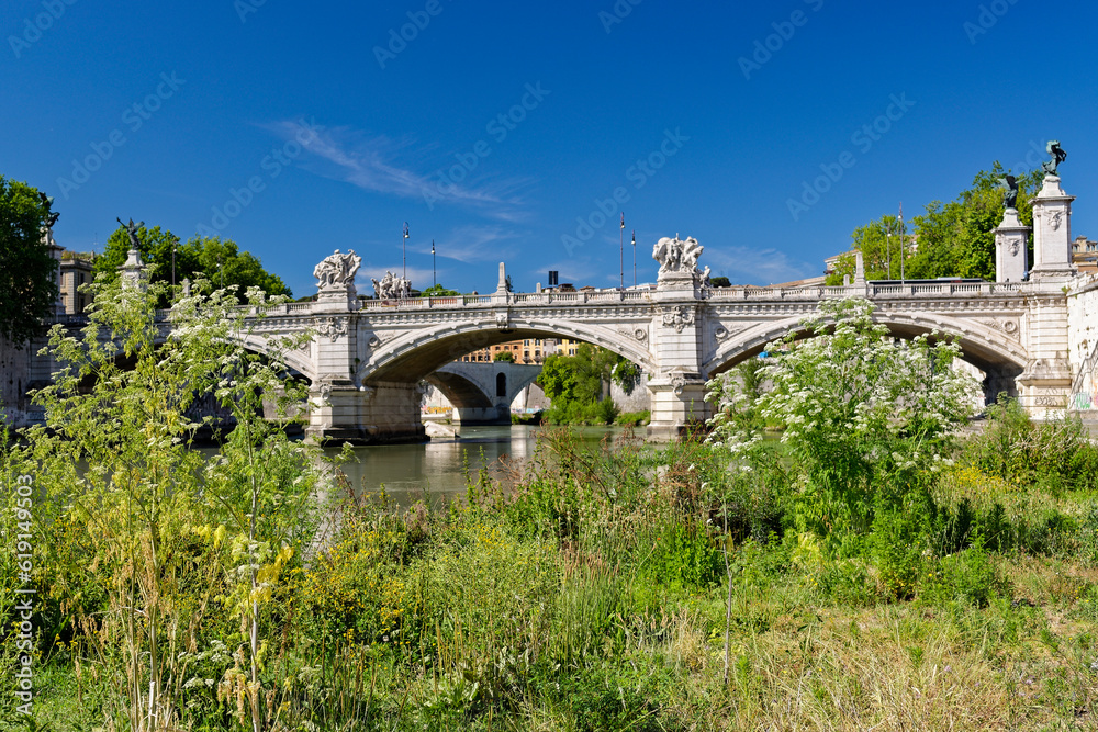 Fototapeta premium Le pont Sant'Angelo à rome
