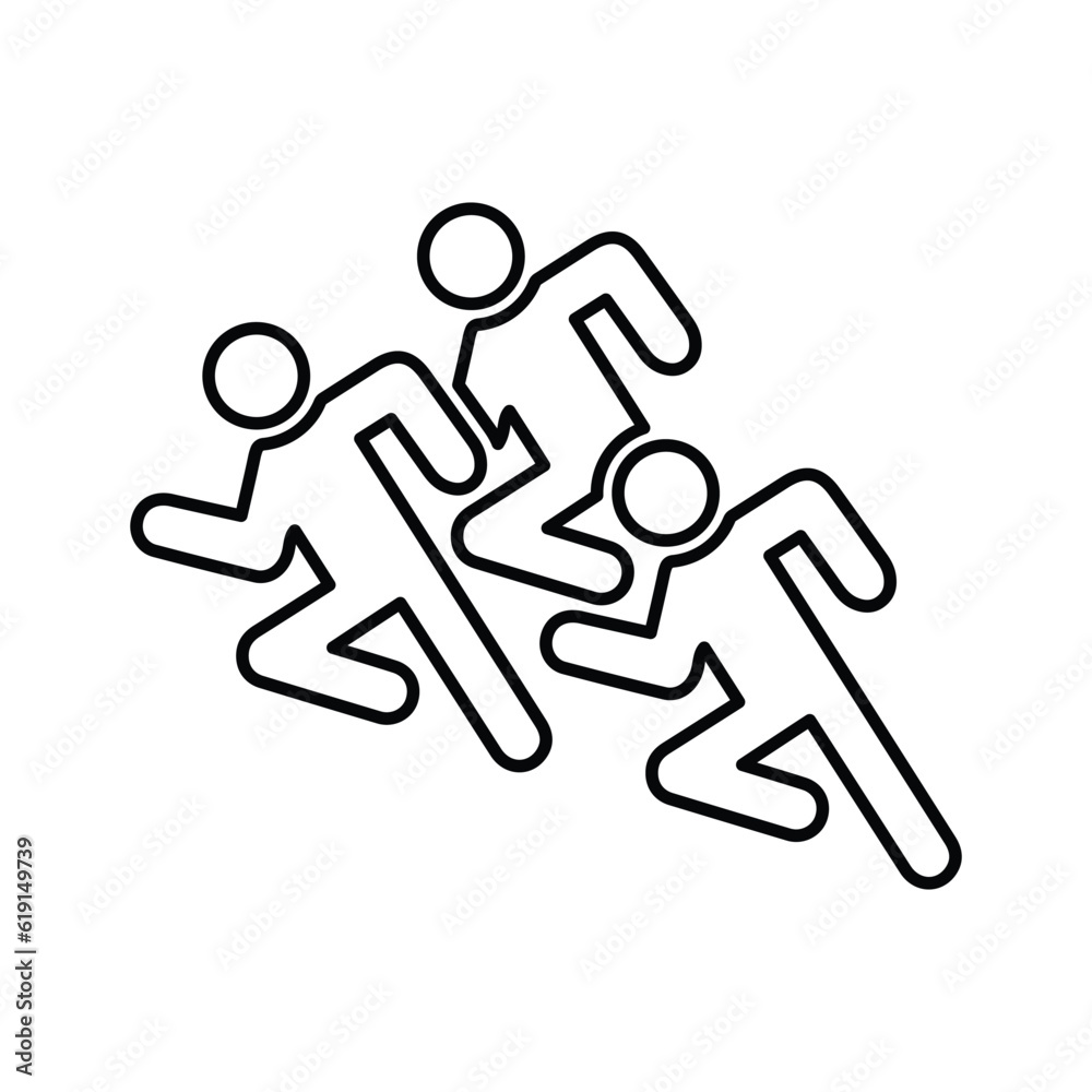 Competition icon. Line, outline design. Competition icon. Line, outline design.