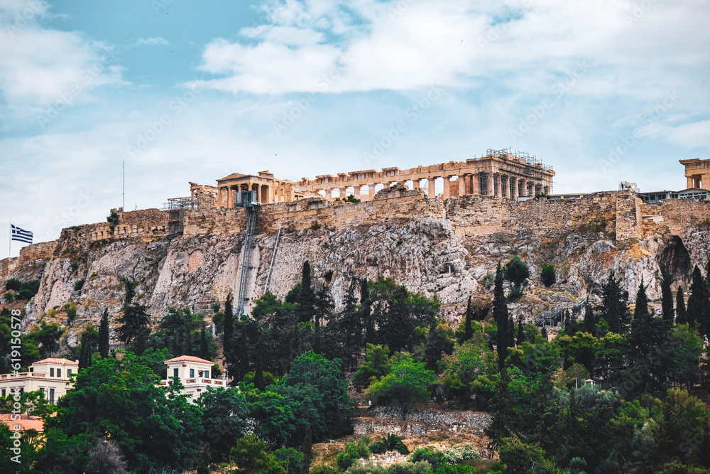 vue acropole Athènes Grèce