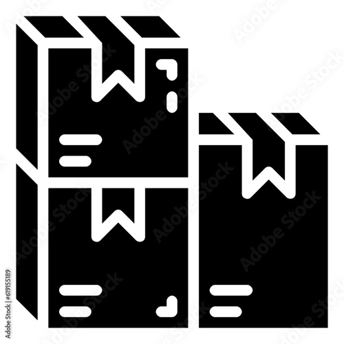 packages glyph vector icon