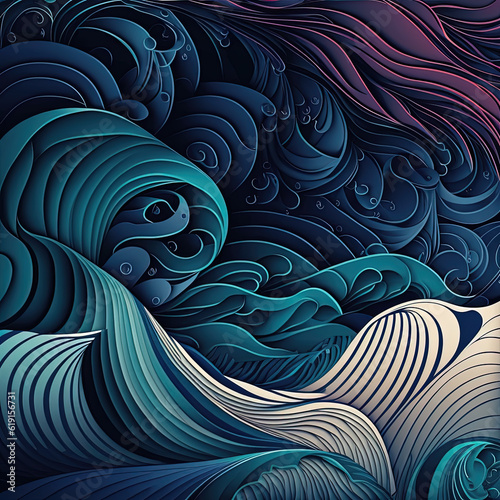 abstract pattern with waves