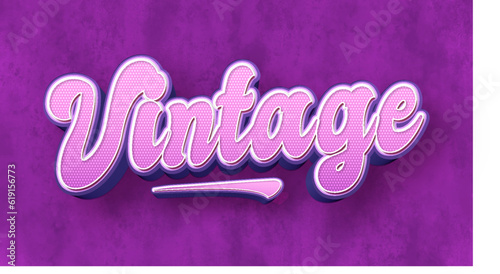 Editable text effect, retro and vintage 70s 80s text style