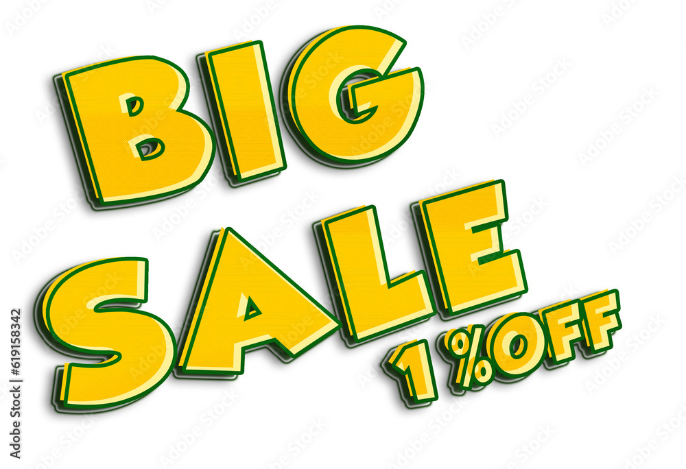 big sale text 1 off big sale text 1 off