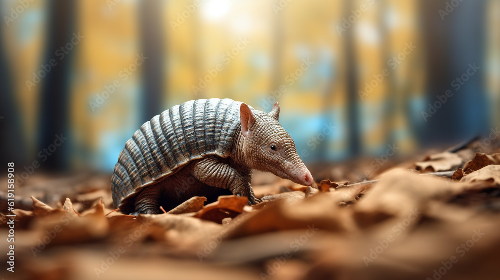 Obraz premium squirrel in the forest HD 8K wallpaper Stock Photographic Image