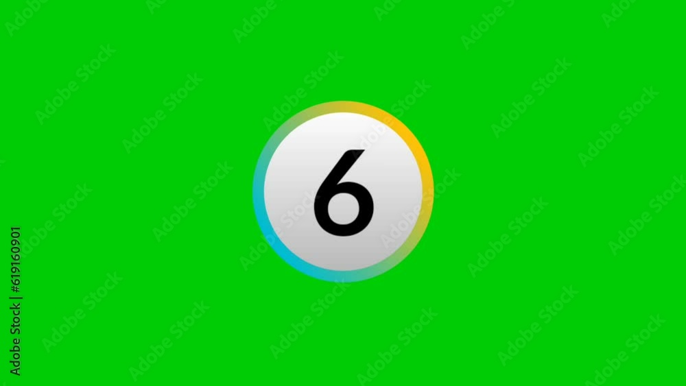 TOP TEN COUNTDOWN IN CIRCLE WITH SIMPLE ANIMATION ON GREEN SCREEN TOP TEN COUNTDOWN IN CIRCLE WITH SIMPLE ANIMATION ON GREEN SCREEN