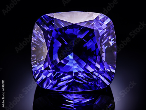 Belle tanzanite bleue