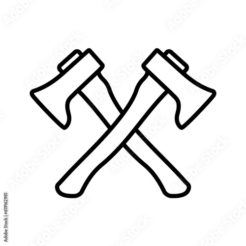 axe icon vector logo template