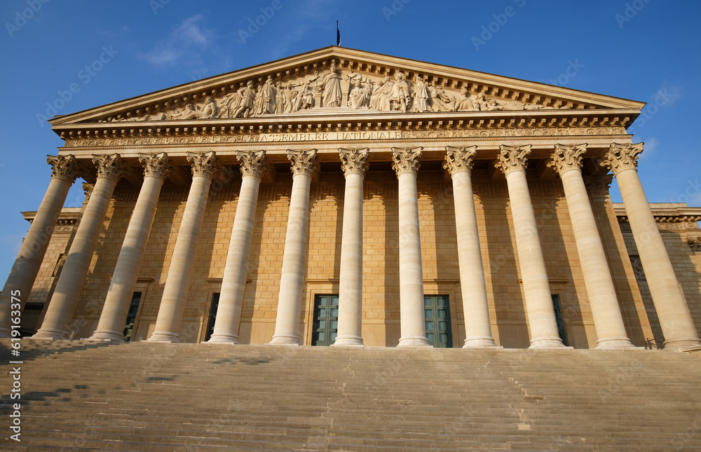 The French national Assembly- Bourbon palace , Paris, France