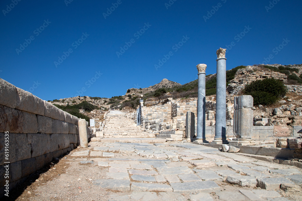 The ancient city of Knidos is in the Datca district of Muğla
