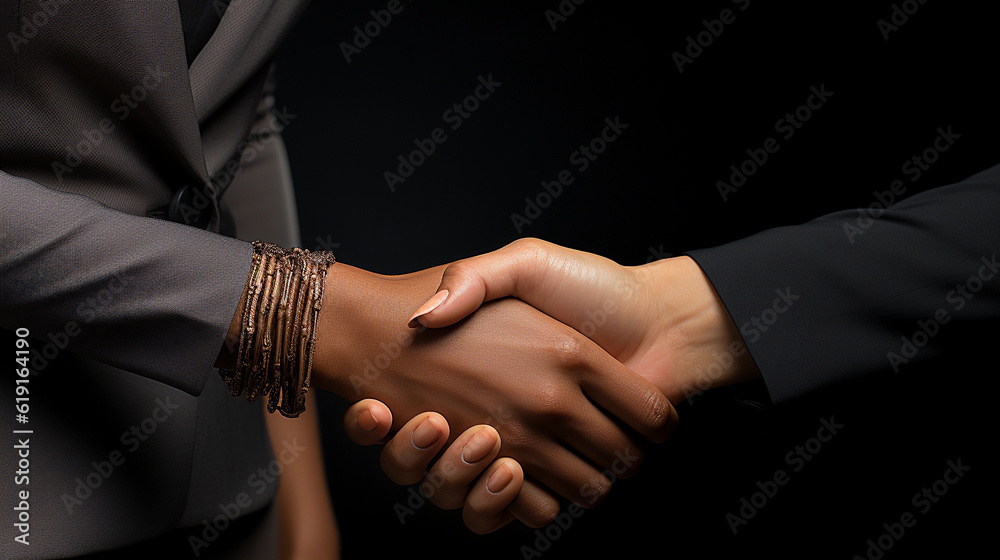 Business people shaking hands