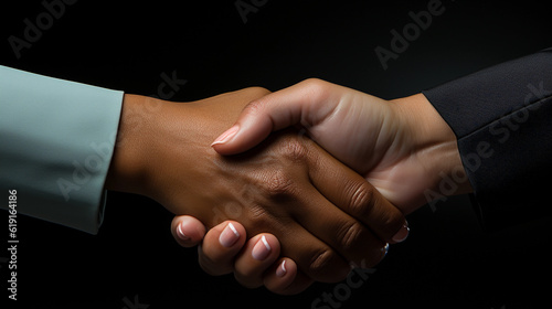 Handshake between two professionals