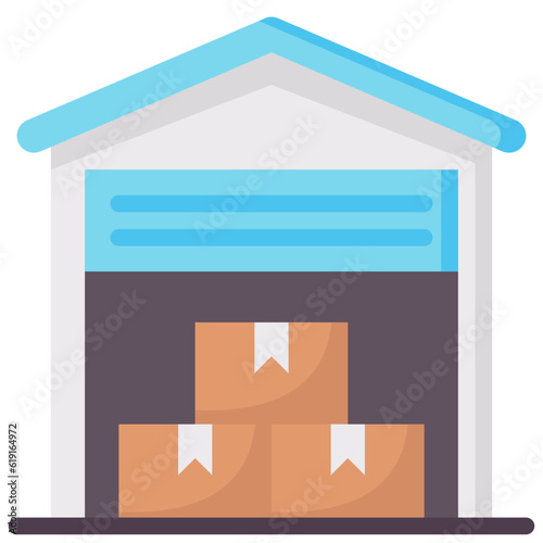 warehouse flat icon