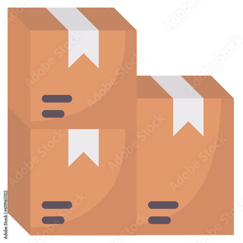 boxes flat icon