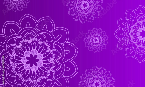 Mandala background vector ornament  floral symbol.