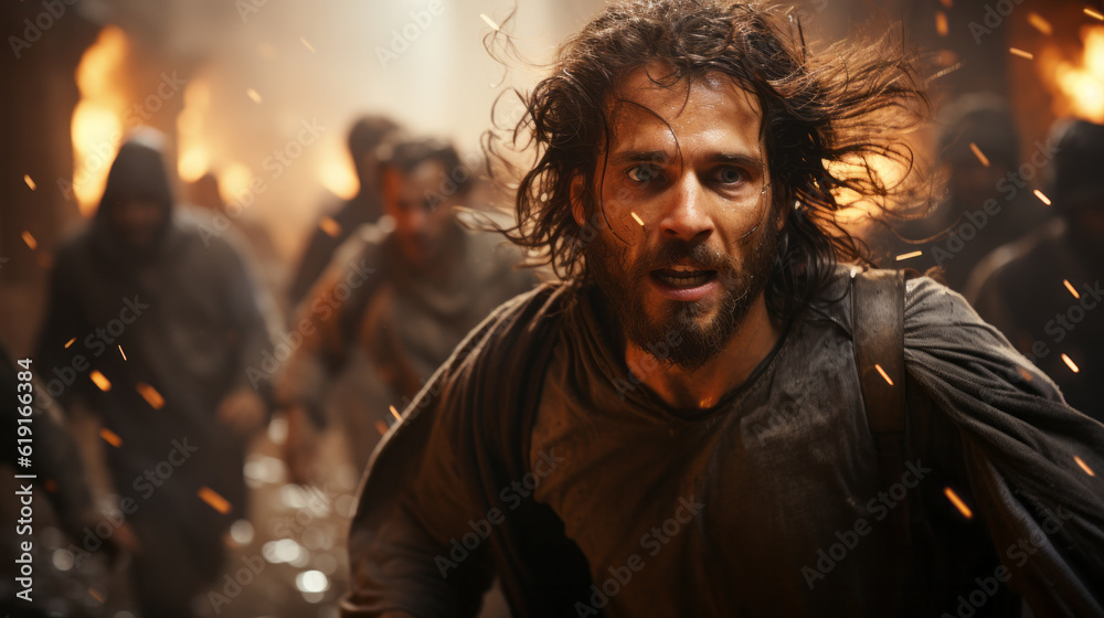 © Keitma - Portrait of a poor hispanic man uprising in middle of medieval street © Keitma - Portrait of a poor hispanic man uprising in middle of medieval street