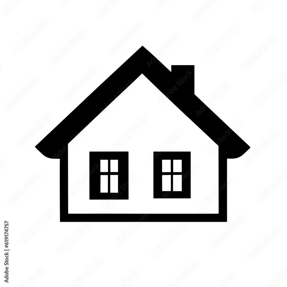 house icon isolated on white - vector icon house icon isolated on white - vector icon