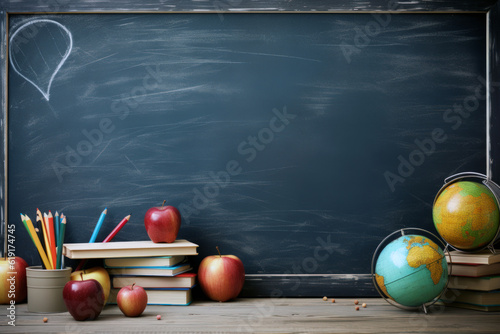 Teachers Day background teaching blackboard