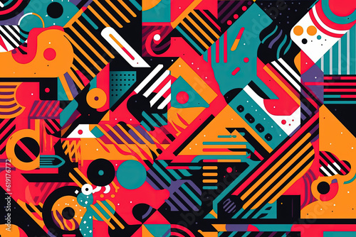 A Vibrant Blast from the Past with Clashing Patterns and Colors