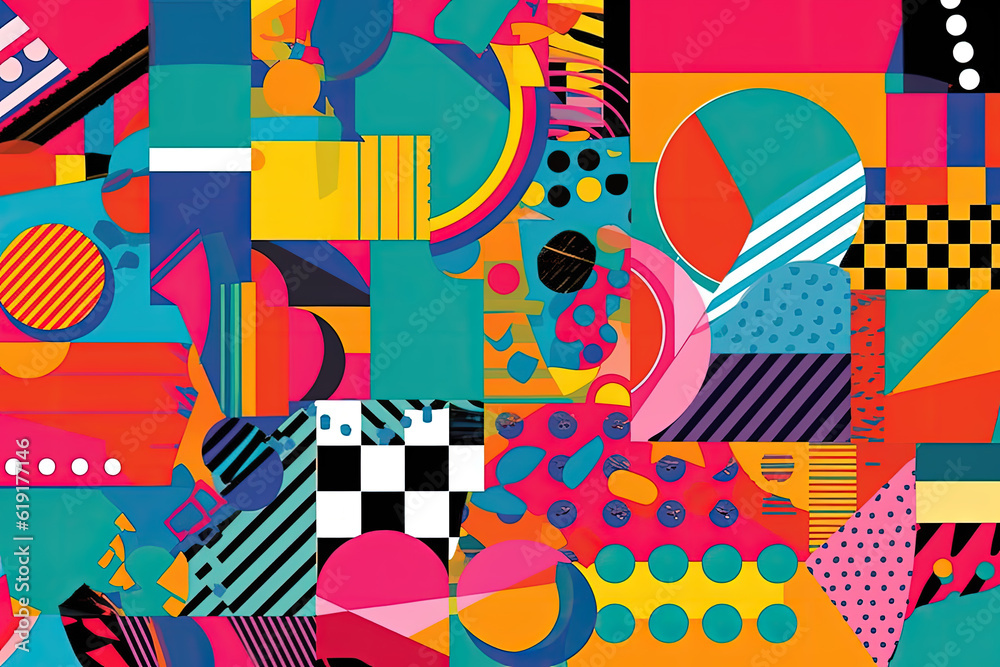 A Vibrant Blast from the Past with Clashing Patterns and Colors A Vibrant Blast from the Past with Clashing Patterns and Colors