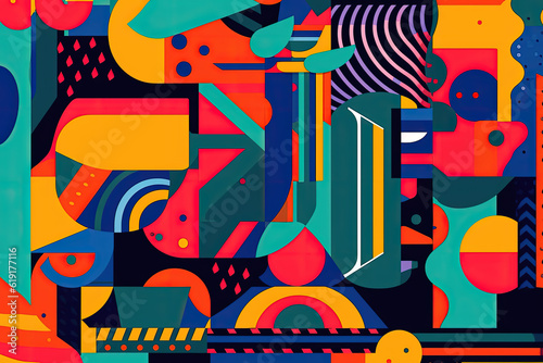 A Vibrant Blast from the Past with Clashing Patterns and Colors