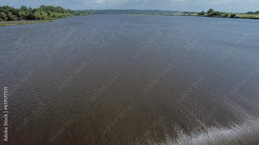 Elbe Staustufe bei Geesthacht