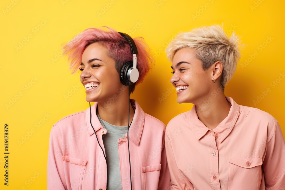 LGBT Lesbian couple love moments happiness concept LGBT Lesbian couple love moments happiness concept