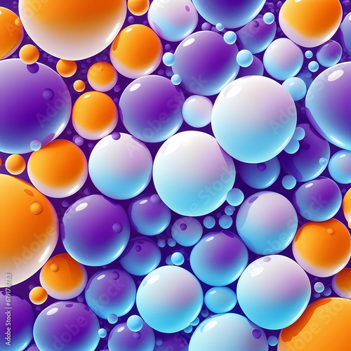 Abstract colorful background with bubbles.