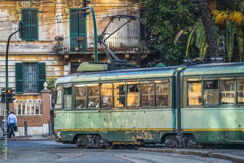 Canvas Print Tramway à Rome