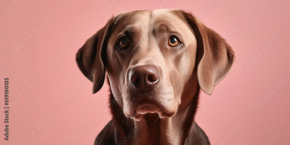 A beautiful Dog enjoys a studio session with a light-colored background. AI Generated. A beautiful Dog enjoys a studio session with a light-colored background. AI Generated.