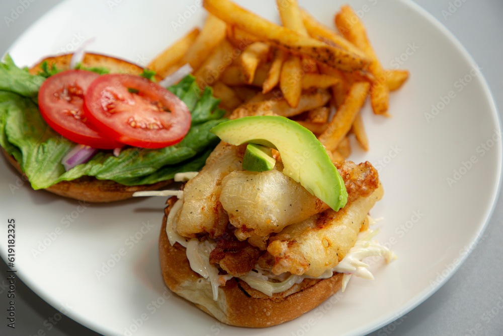 Shrimp burger Shrimp burger