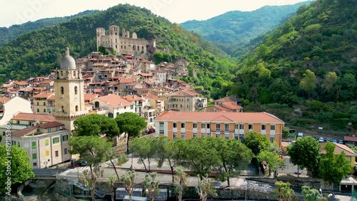 View of Dolceacqua in the Province of Imperia, Liguria, Italy photo