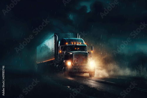 A Terrifying Journey for a Truck Driver. Generative AI