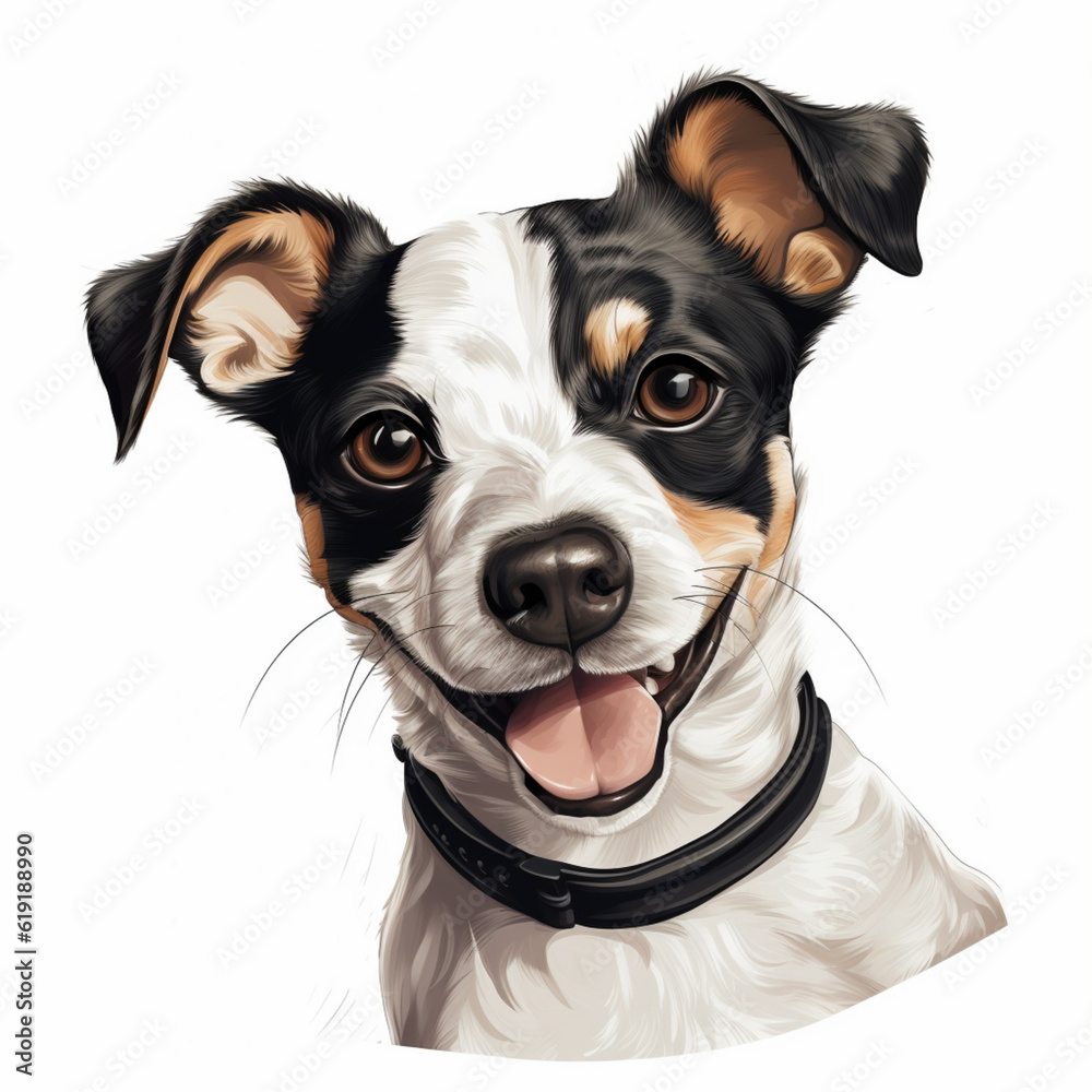 Portrait of Rat terrier dog