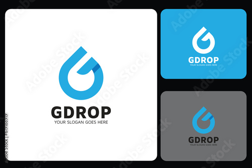 G Drop - G Letter Logo Design Template