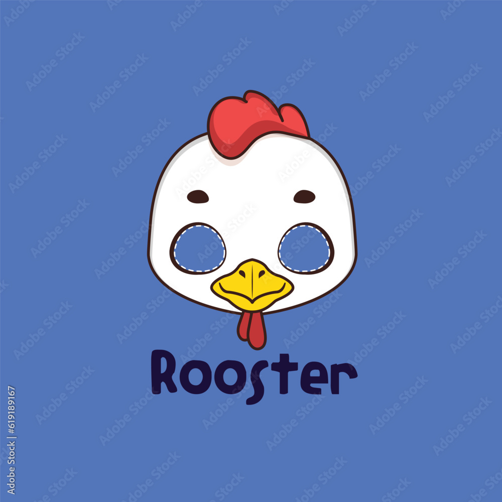 Rooster mask for costume party, Halloween, various festivities Rooster mask for costume party, Halloween, various festivities