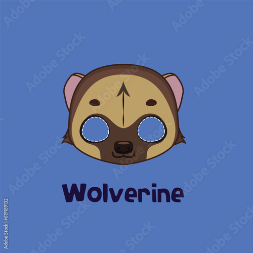 Wolverine mask for costume party, Halloween, various festivities