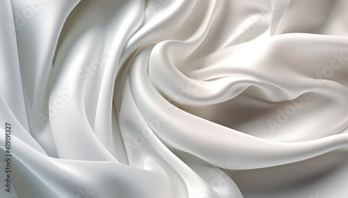 Pure Elegance: White Silk Background