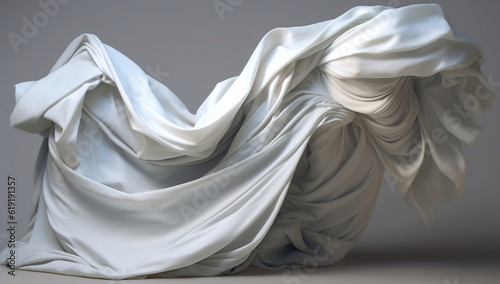 Pure Elegance: White Silk Background