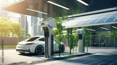 vehicle battery charging station generativa IA