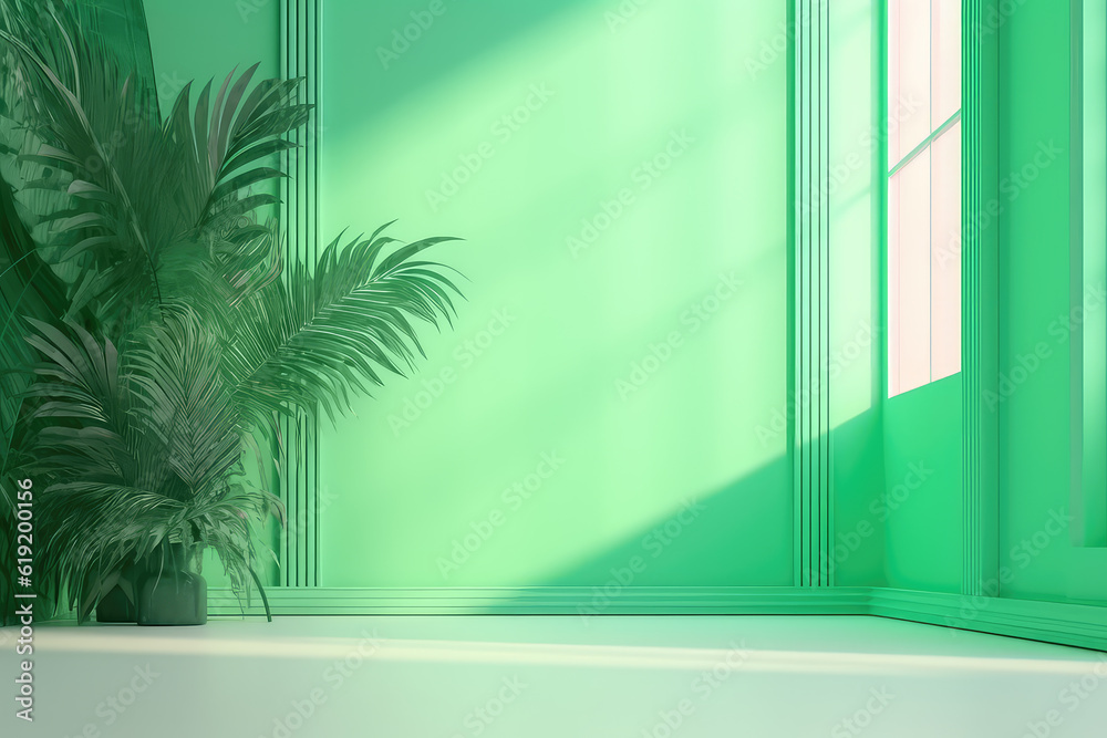 window with green plant