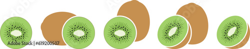 Kiwi logo. Isolated kiwi on white background