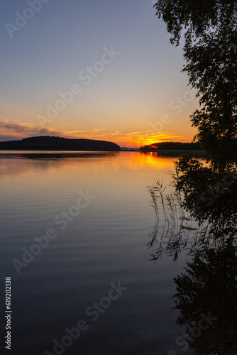 Sunset on Lake Wigry, Podlasie, Poland