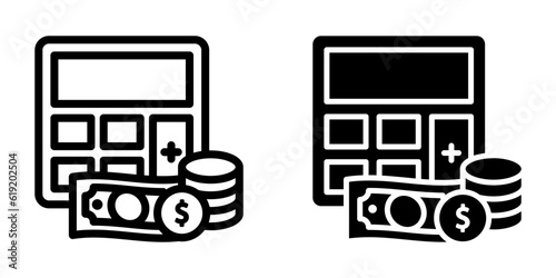 Accounting icon. sign for mobile concept and web design. vector illustration