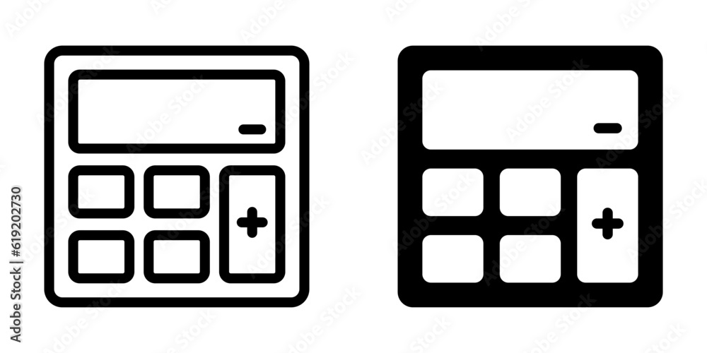 Calculator icon. sign for mobile concept and web design. vector illustration Calculator icon. sign for mobile concept and web design. vector illustration