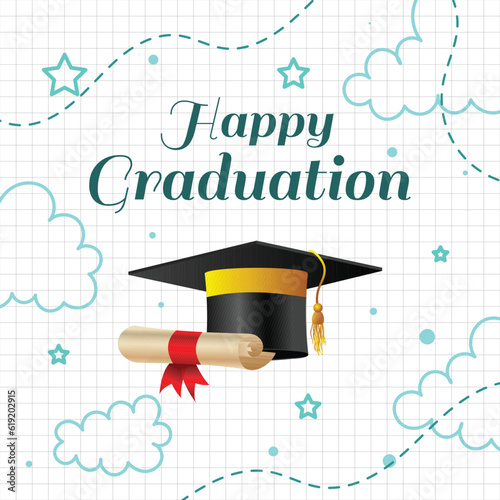 Happy Graduation Greeting Background