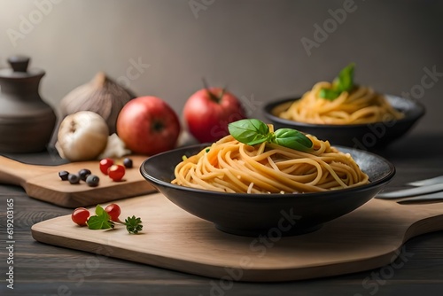 spaghetti with tomato sauce generative in ai technology