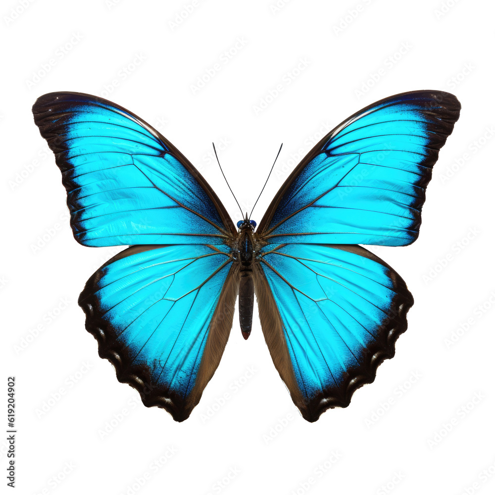 Fototapeta premium Butterfly isolated on transparent background. Generative ai
