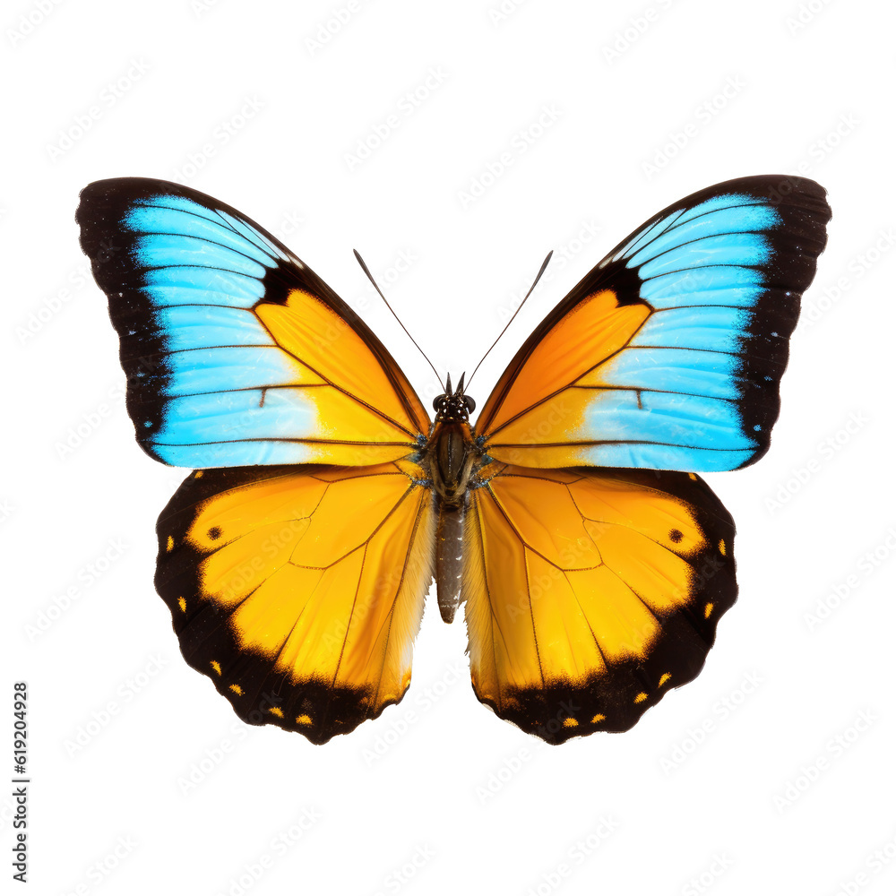 Butterfly isolated on transparent background. Generative ai Butterfly isolated on transparent background. Generative ai